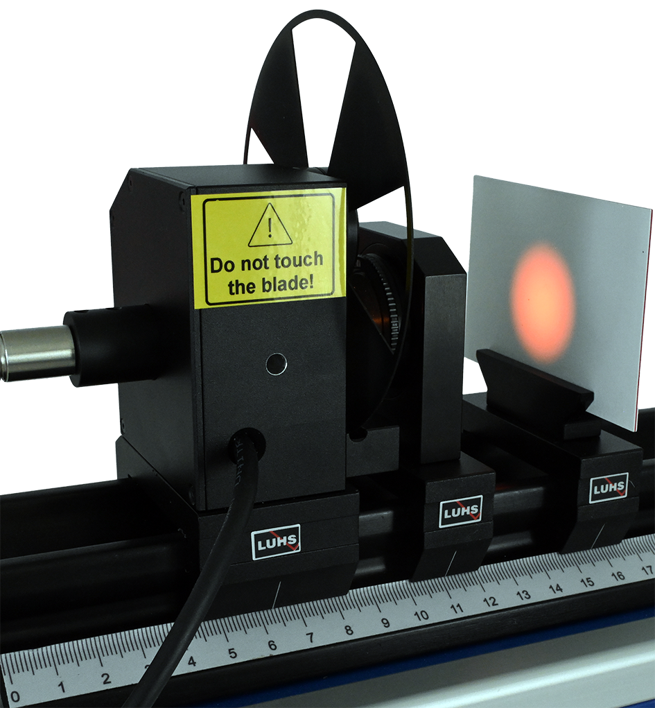 Display of a green laser TEM00 mode