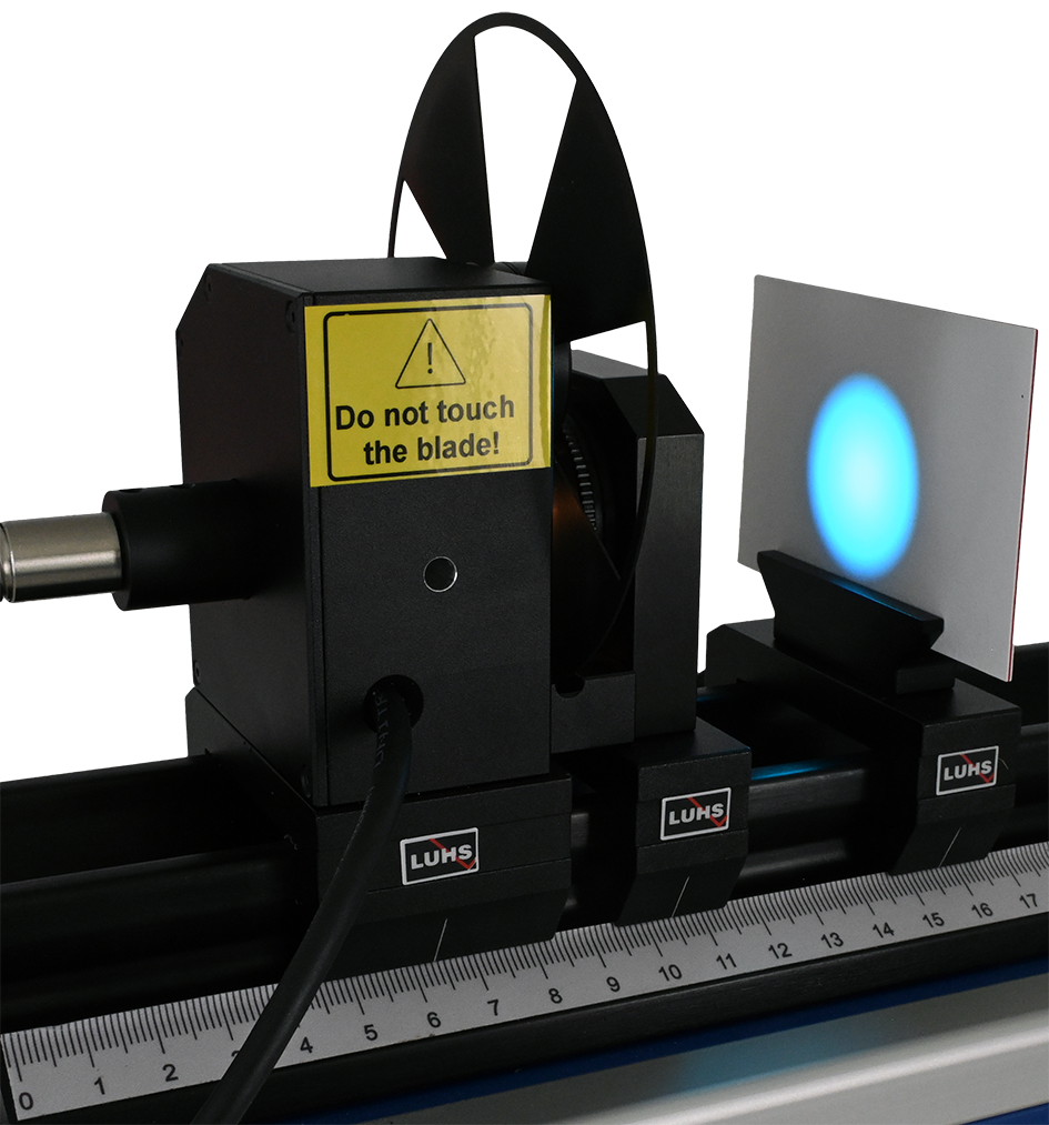 Display of a green laser TEM02 mode